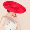 Hats | Women’s Wide Brim Bowknot Sinamay Kentucky Derby Church Hats Red – Girls