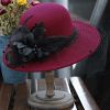 Hats | Women’s Wide Brim Felt With Flower Kentucky Derby Church Hats Black – Girls