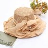 Hats | Women’s Wide Brim Lace With Flower Kentucky Derby Church Hats Khaki – Girls