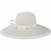 Hats | Women’s Wide Brim Mesh With Bowknot Kentucky Derby Church Hats White – Girls