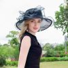 Hats | Women’s Wide Brim Organza Cocktail/Kentucky Derby Church Hats White – Girls