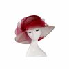 Hats | Women’s Wide Brim Organza Kentucky Derby Church Hats Beige – Girls