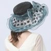 Hats | Women’s Wide Brim Organza Kentucky Derby Church Hats Purple – Girls