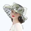 Hats | Women’s Wide Brim Organza Kentucky Derby Church Hats Purple – Girls