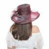 Hats | Women’s Wide Brim Organza With Bowknot Kentucky Derby Church Hats Dark Navy – Girls