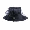 Hats | Women’s Wide Brim Organza With Faux Feather Kentucky Derby Church Hats Blue – Girls