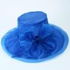 Hats | Women’s Wide Brim Organza With Flower Kentucky Derby Church Hats Black – Girls