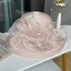 Hats | Women’s Wide Brim Organza With Flower Kentucky Derby Church Hats Gray – Girls