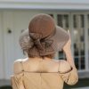 Hats | Women’s Wide Brim Organza With Flower Kentucky Derby Church Hats Khaki – Girls