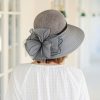 Hats | Women’s Wide Brim Organza With Flower Kentucky Derby Church Hats Khaki – Girls