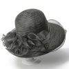 Hats | Women’s Wide Brim Organza With Flower Kentucky Derby Church Hats Purple – Girls