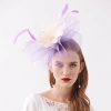 Hats | Women’s Wide Brim Organza With Flower Kentucky Derby Church Hats Rose – Girls