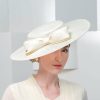 Hats | Women’s Wide Brim Polyester With Bowknot Kentucky Derby Church Hats/Flat Caps Beige – Girls