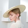 Hats | Women’s Wide Brim Polyester With Bowknot Kentucky Derby Church Hats/Flat Caps Beige – Girls