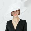 Hats | Women’s Wide Brim Sinamay Kentucky Derby Church Hats Dark Blue – Girls