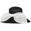 Hats | Women’s Wide Brim Sinamay With Bowknot Kentucky Derby Church Hats Black And White – Girls