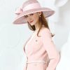 Hats | Women’s Wide Brim Sinamay With Bowknot/Ribbons Kentucky Derby Church Hats Pink – Girls