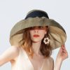 Hats | Women’s Wide Brim Summer Raffia Straw Kentucky Derby Floppy Hats/Church Hats Light Coffee – Girls