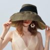 Hats | Women’s Wide Brim Summer Raffia Straw Kentucky Derby Floppy Hats/Church Hats Light Coffee – Girls