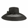 Hats | Women’s Wide Brim Summer Straw With Bowknot Kentucky Derby Church Hats Black – Girls