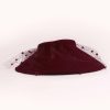 Hats | Women’s Wide Brim Wool With Veil Kentucky Derby Church Hats With Headband Burgundy – Girls