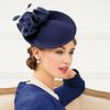 Hats | Women’s Wool Kentucky Derby Saucer Hats/Fascinators With Headband Camel – Girls