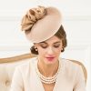 Hats | Women’s Wool Kentucky Derby Saucer Hats/Fascinators With Headband Camel – Girls