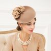 Hats | Women’s Wool Kentucky Derby Saucer Hats/Fascinators With Headband Camel – Girls