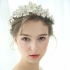 Headpieces | Beading Flower Crowns & Tiaras Bridal Wedding Headpieces Gold – Girls