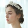 Headpieces | Beading Flower Crowns & Tiaras Bridal Wedding Headpieces Gold – Girls