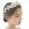 Headpieces | Beading Flower Crowns & Tiaras Bridal Wedding Headpieces Gold – Girls