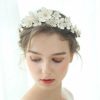 Headpieces | Beading Flower Crowns & Tiaras Bridal Wedding Headpieces Gold – Girls