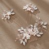 Headpieces | Crystal Flower Hair Pins & Hair Combs Sets Bridal Wedding Headpieces (Set of 3) Silver – Girls