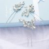 Headpieces | Crystal Hair Pins Sets Bridal Wedding Headpieces (Set of 3) Silver – Girls