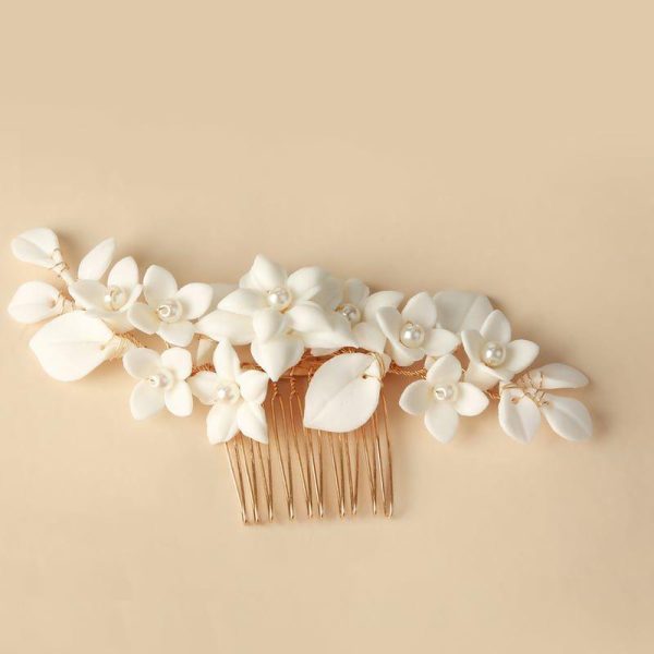 Headpieces | Flower Hair Combs Bridal Wedding Headpieces Gold – Girls