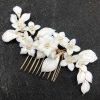 Headpieces | Flower Hair Combs Bridal Wedding Headpieces Gold – Girls