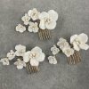 Headpieces | Flower Hair Combs Bridal Wedding Headpieces Gold – Girls