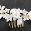 Headpieces | Flower Hair Combs Bridal Wedding Headpieces Gold – Girls