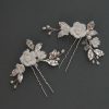 Headpieces | Flower Hair Pins Bridal Wedding Headpieces (Sold in a single piece) Silver – Girls