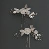 Headpieces | Flower Hair Pins Bridal Wedding Headpieces (Sold in a single piece) Silver – Girls