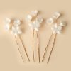 Headpieces | Flower Hair Pins Sets Bridal Wedding Headpieces (Set of 3) White – Girls