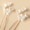 Headpieces | Flower Hair Pins Sets Bridal Wedding Headpieces (Set of 3) White – Girls