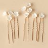 Headpieces | Flower Hair Pins Sets Bridal Wedding Headpieces (Set of 5) White – Girls