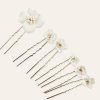 Headpieces | Flower Hair Pins Sets Bridal Wedding Headpieces (Set of 6) Gold – Girls