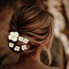 Headpieces | Flower Hair Pins Sets Bridal Wedding Headpieces (Set of 6) Gold – Girls