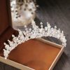 Headpieces | Luxurious Crystal Bridal Wedding Crowns & Tiaras Silver – Girls