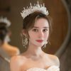 Headpieces | Luxurious Crystal Bridal Wedding Crowns & Tiaras Silver – Girls