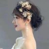 Headpieces | Pearl Flower Hair Clips Gorgeous Bridal Wedding Headpieces (Sold in a single piece) Gold – Girls