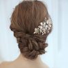 Headpieces | Pearl Flower Hair Combs Bridal Wedding Headpieces Gold – Girls