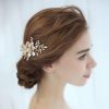 Headpieces | Pearl Flower Hair Combs Bridal Wedding Headpieces Gold – Girls